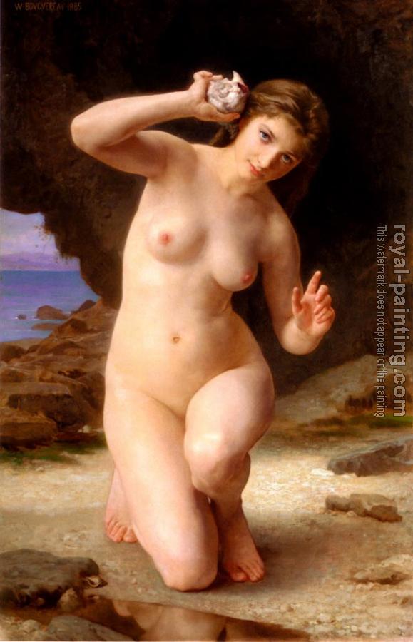 William-Adolphe Bouguereau : Femme au Coquillage, Woman with Seashell.